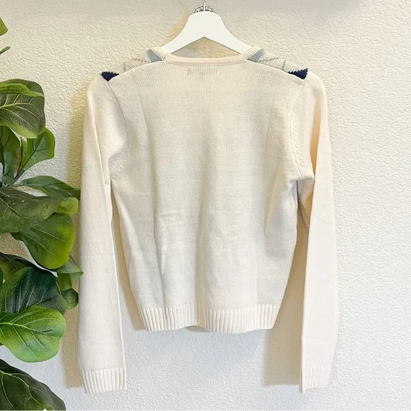 Womens Argyle Cardigan - Picture 3 of 11